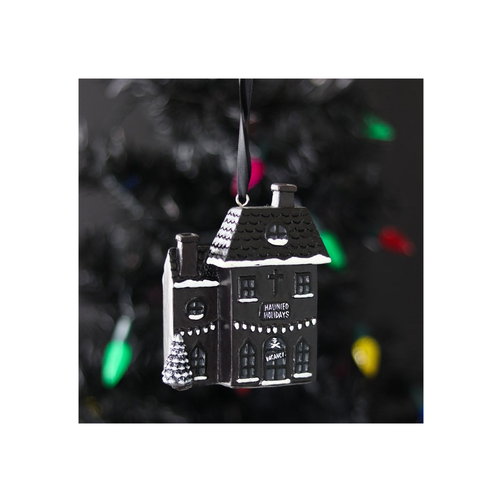 Haunted Holiday House Resin Christmas Decoration