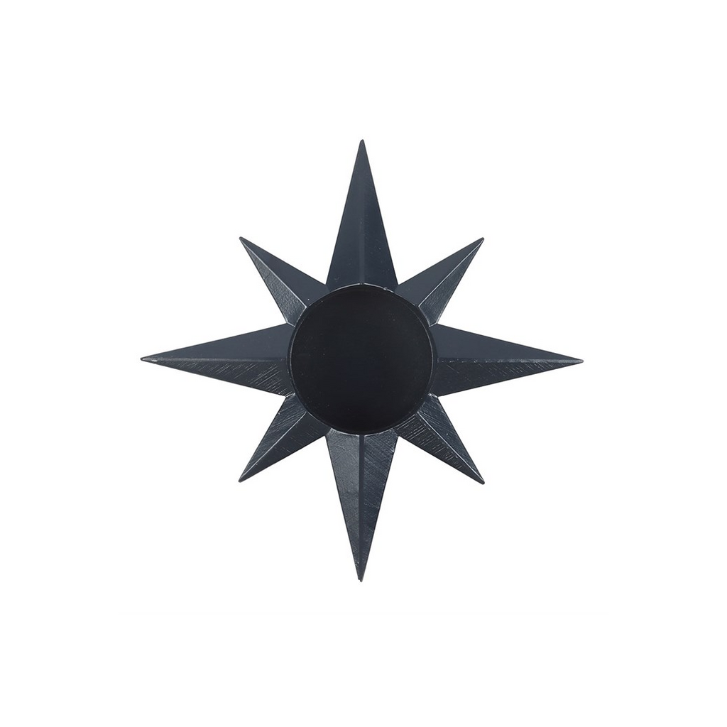 Navy Star Tealight Candle Holder