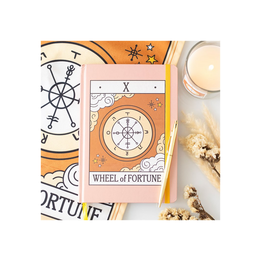 The Wheel of Fortune Vintage Tarot A5 Notebook