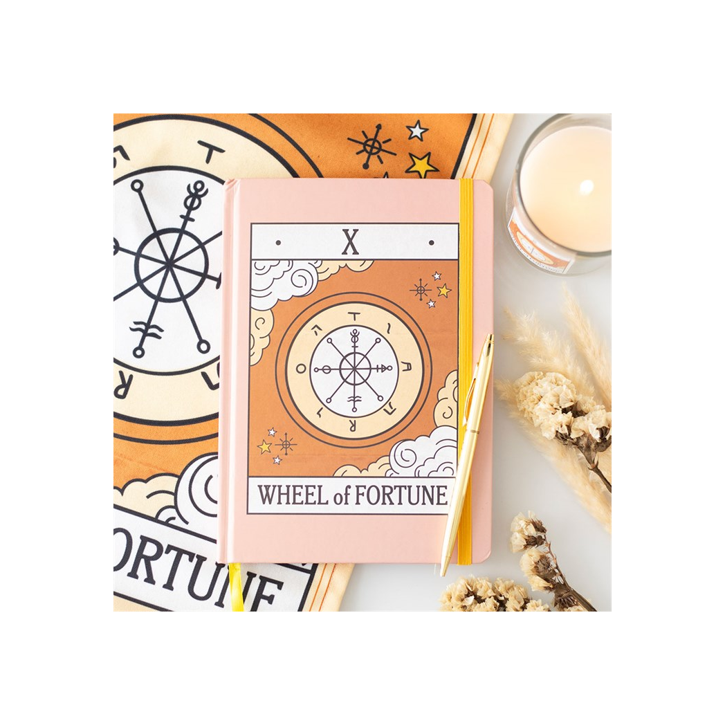 The Wheel of Fortune Vintage Tarot A5 Notebook