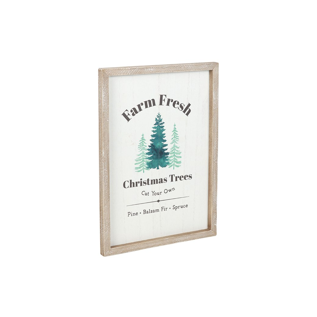 Farm Fresh Christmas Trees Framed Wall Art Print