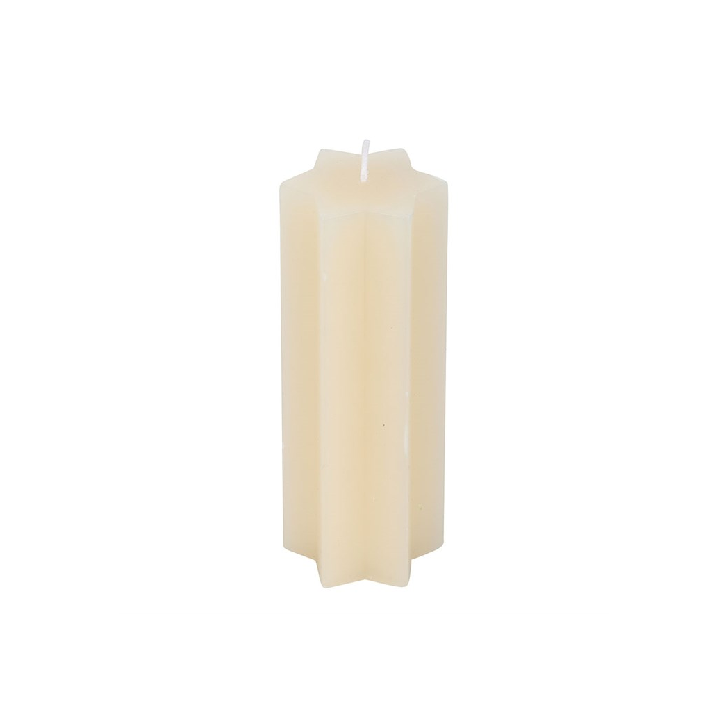 Cream Starry Night Star Shaped Taper Candle