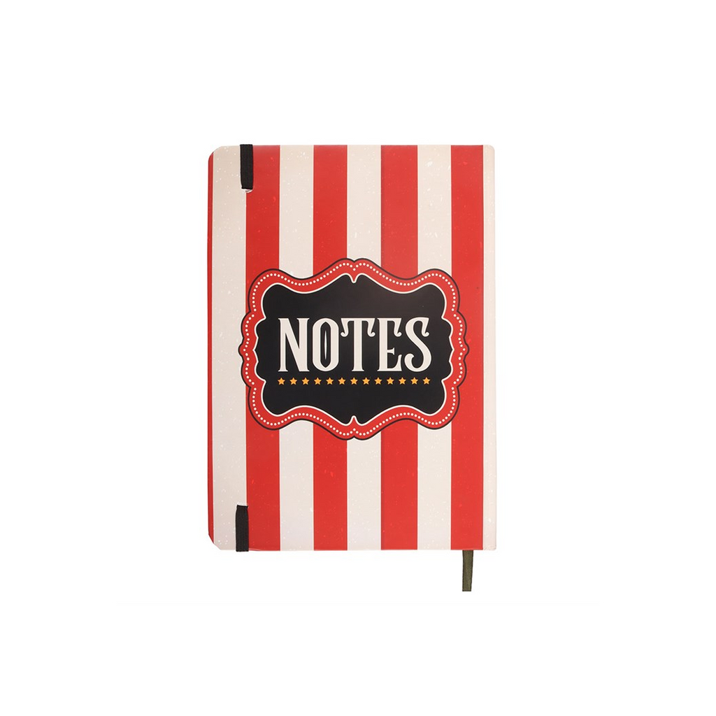 Red Circus Stripe A5 Notebook