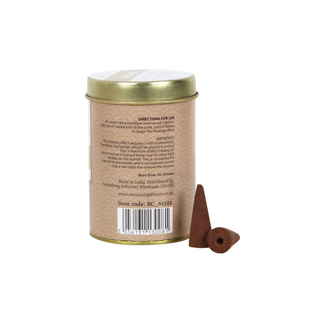 6 Tins of  Elements Lemon Grass Jumbo Backflow Cones