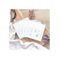 Floral Glass Coaster Set