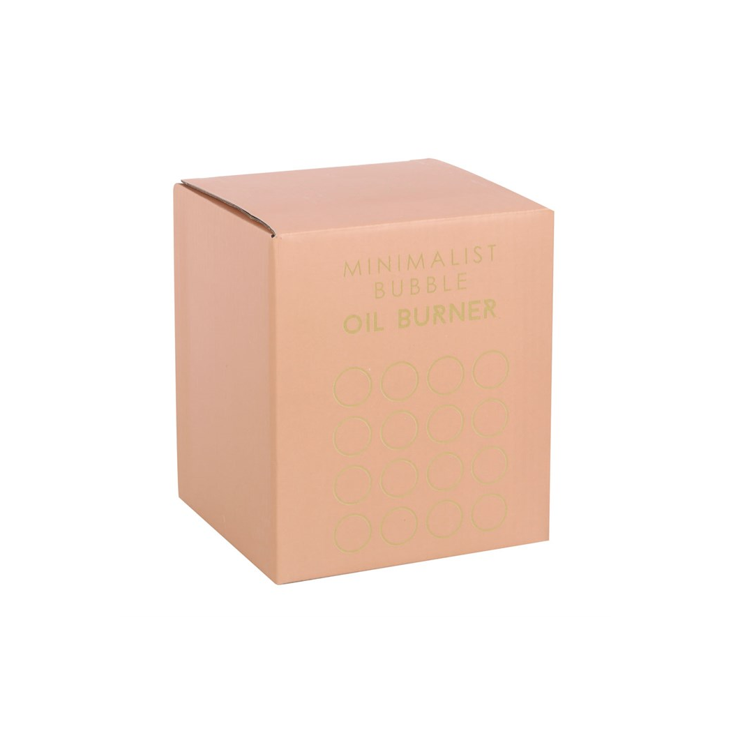 Cream Speckle Bubble Oil Burner and Wax Warmer