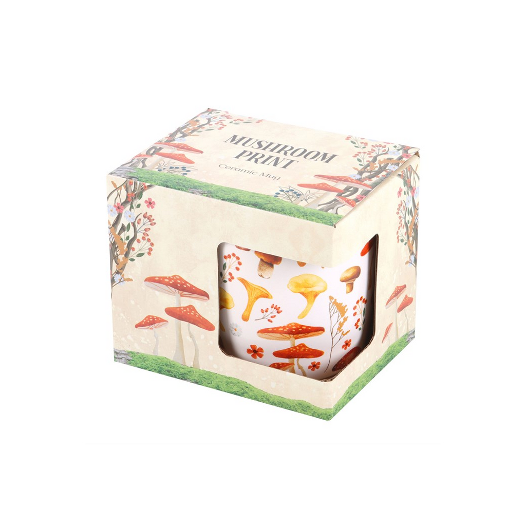 All Over Mushroom Print Mug