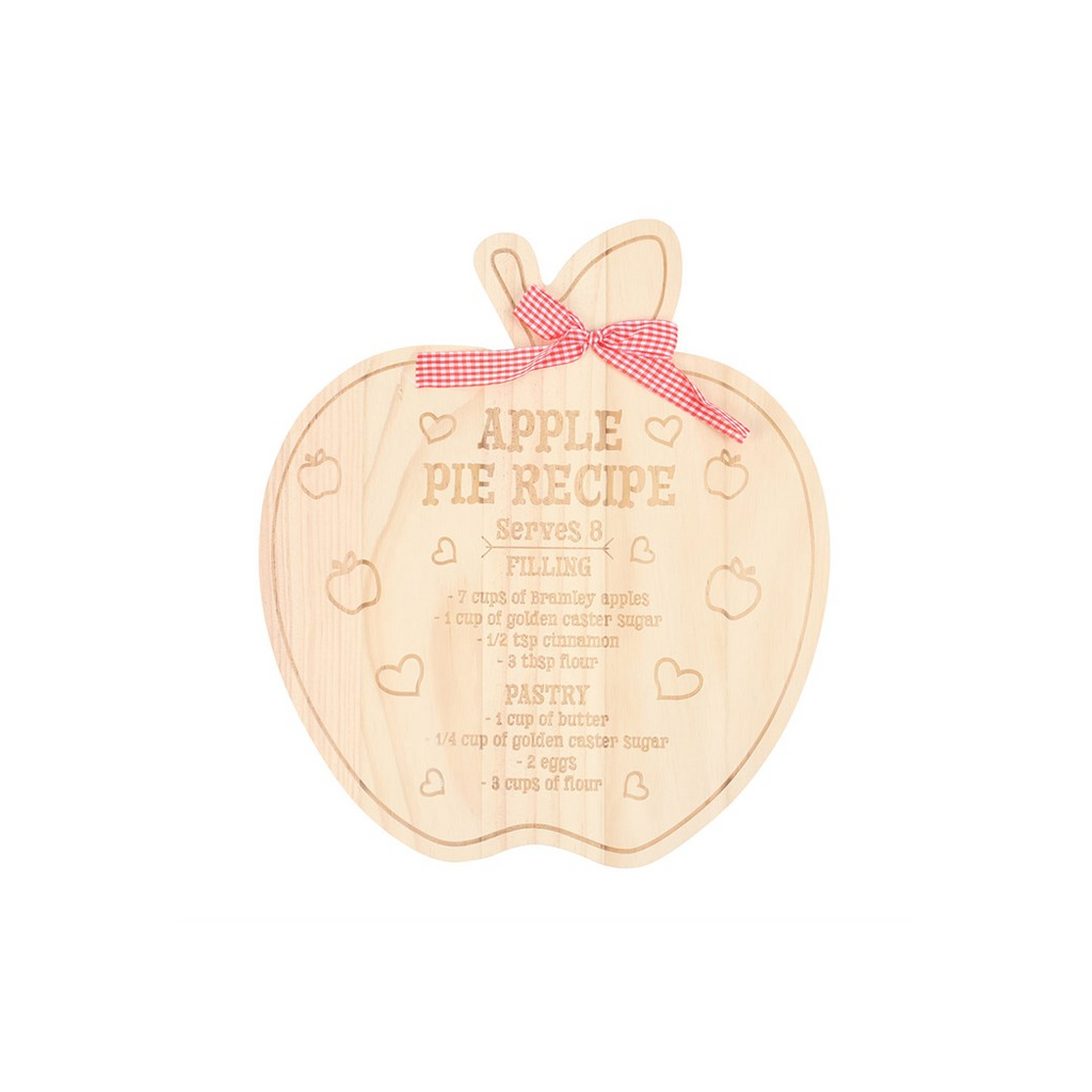 Apple Pie Recipe Serving Board