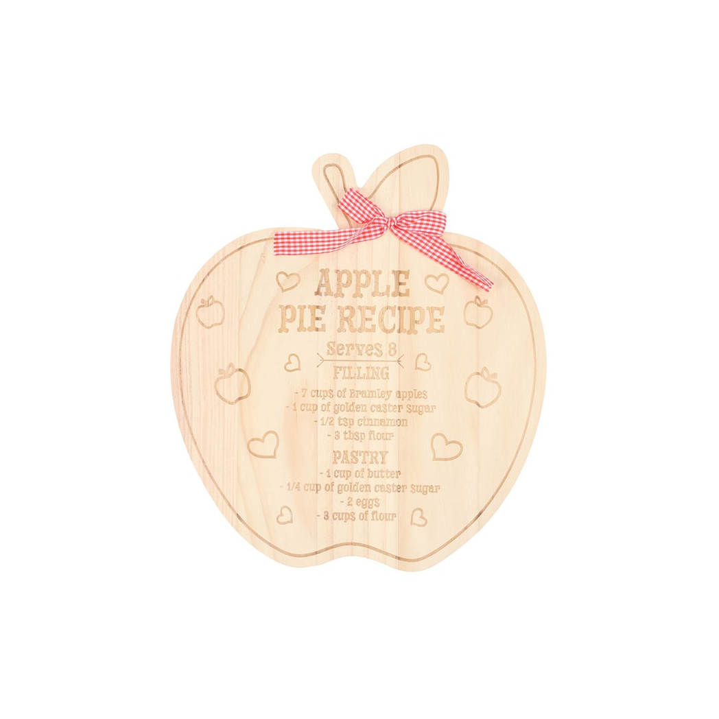 Apple Pie Recipe Serving Board