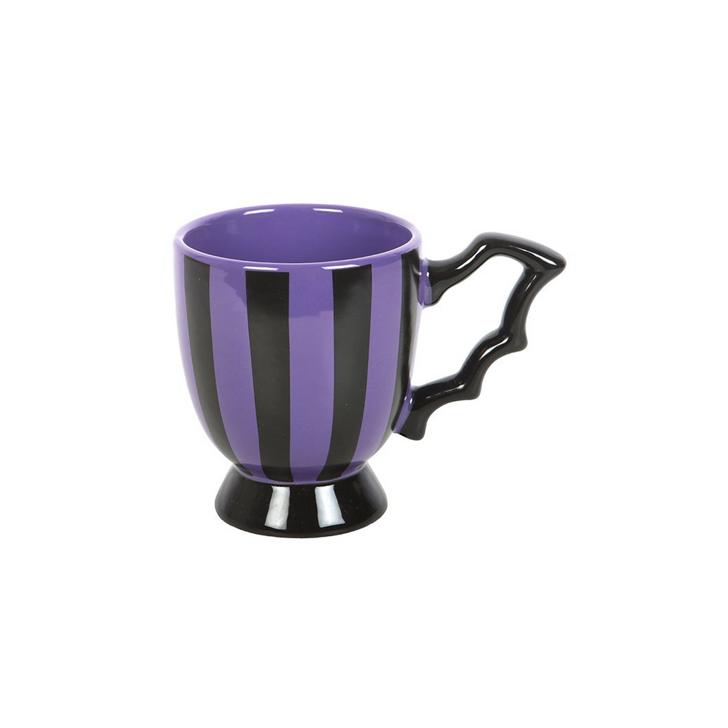Purple Striped Bat Wing Teacup