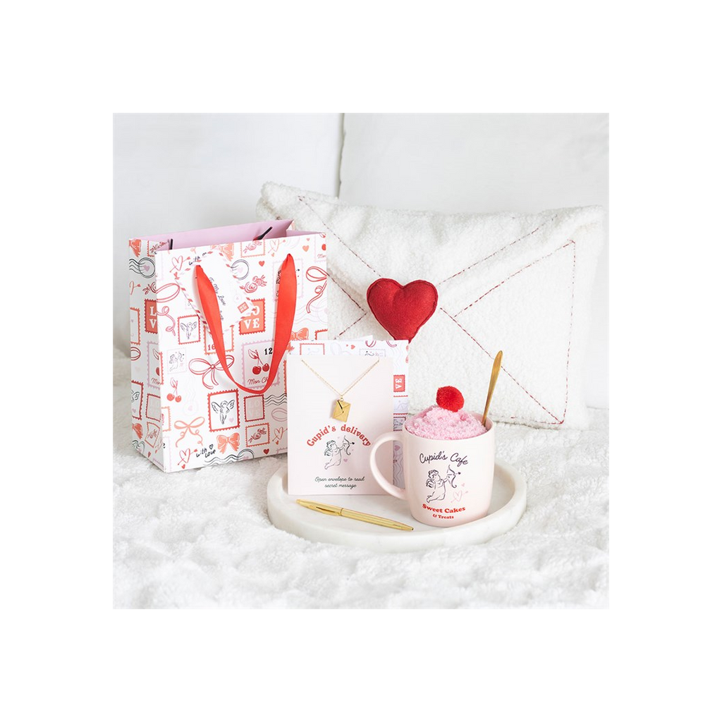 Cupid's Café Mug, Spoon and Socks Set