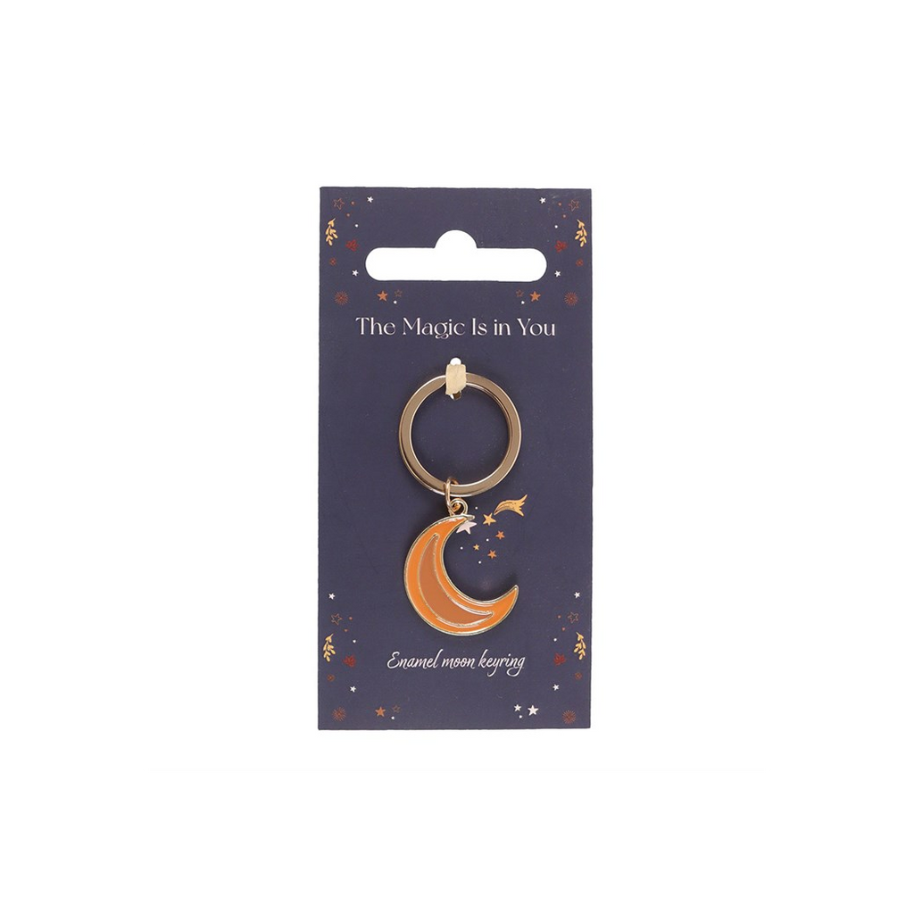 Autumn Magic Moon Keyring