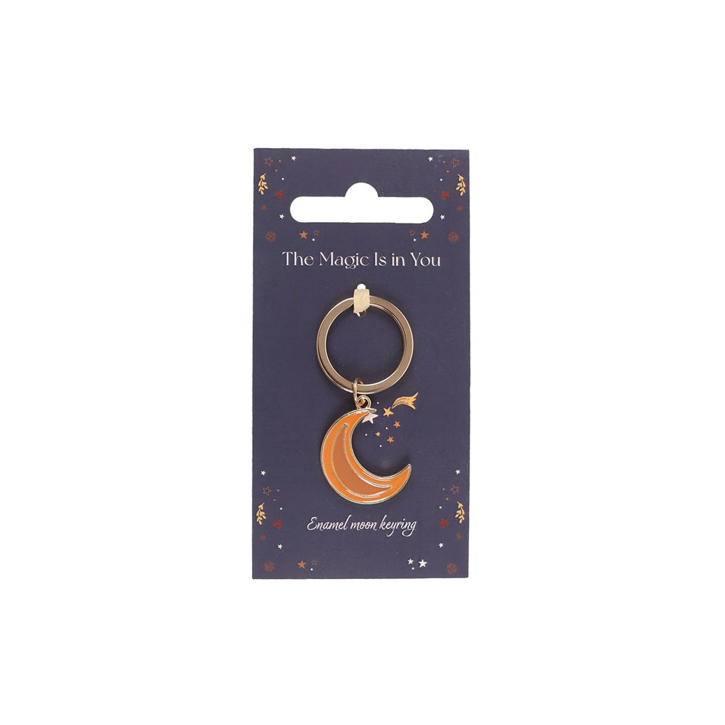 Autumn Magic Moon Keyring