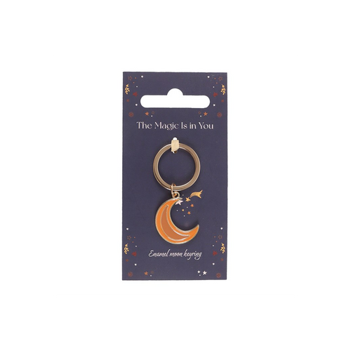 Autumn Magic Moon Keyring