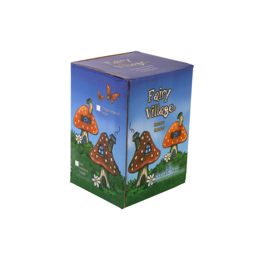 Orange Smoking Toadstool Incense Cone Holder