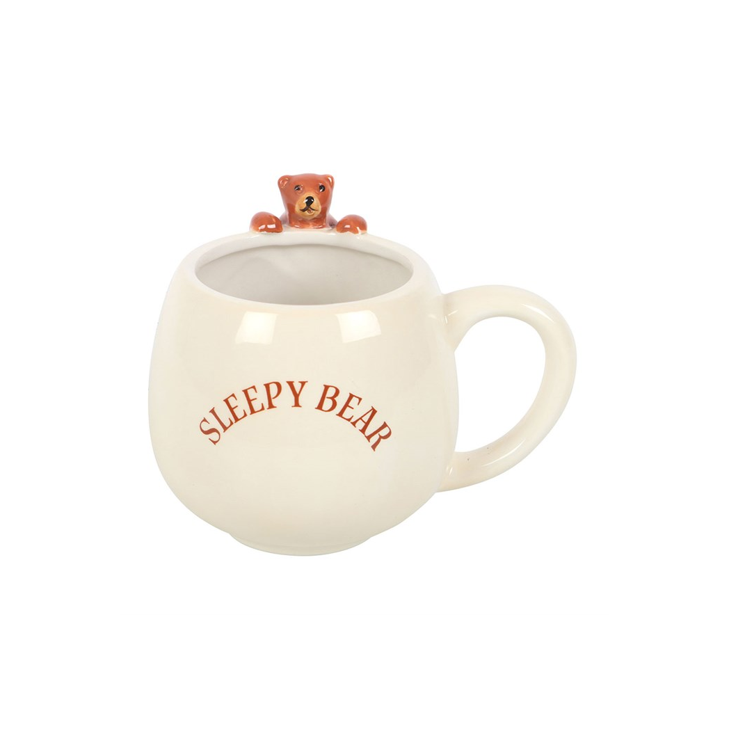 Sleepy Bear Rounded Mug