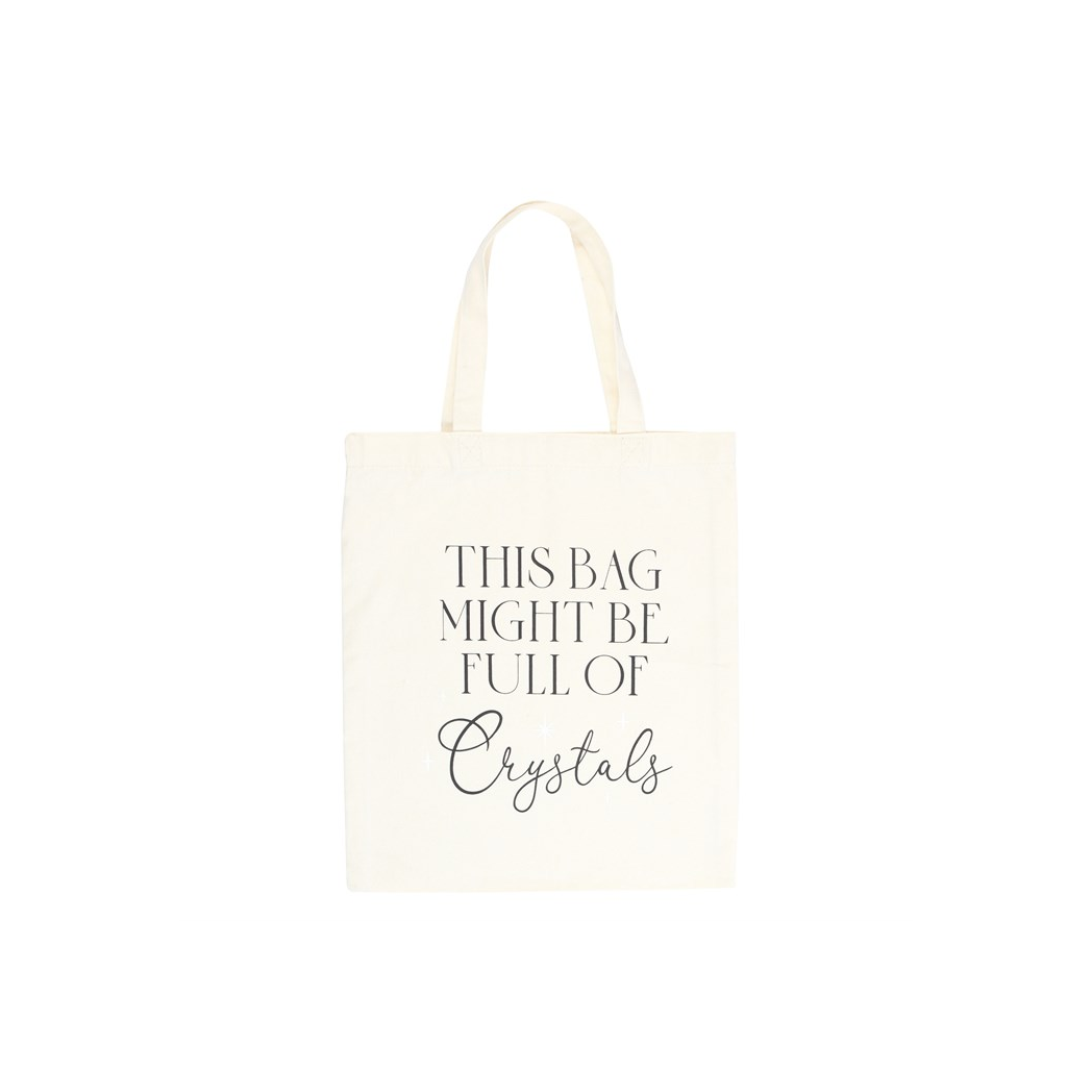 Full of Crystals Polycotton Tote Bag