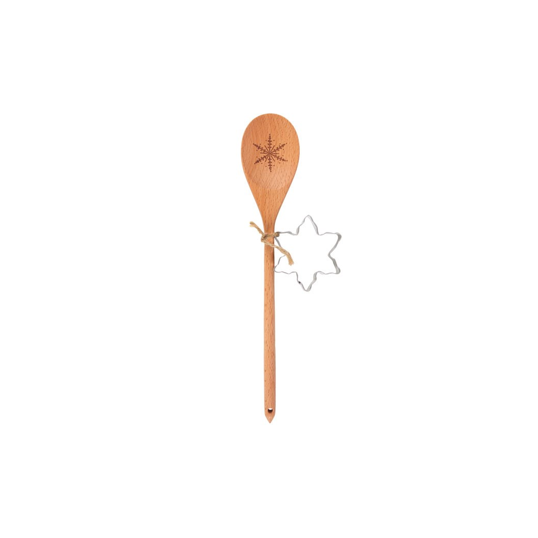 Snowflake Wooden Spoon Baking Set