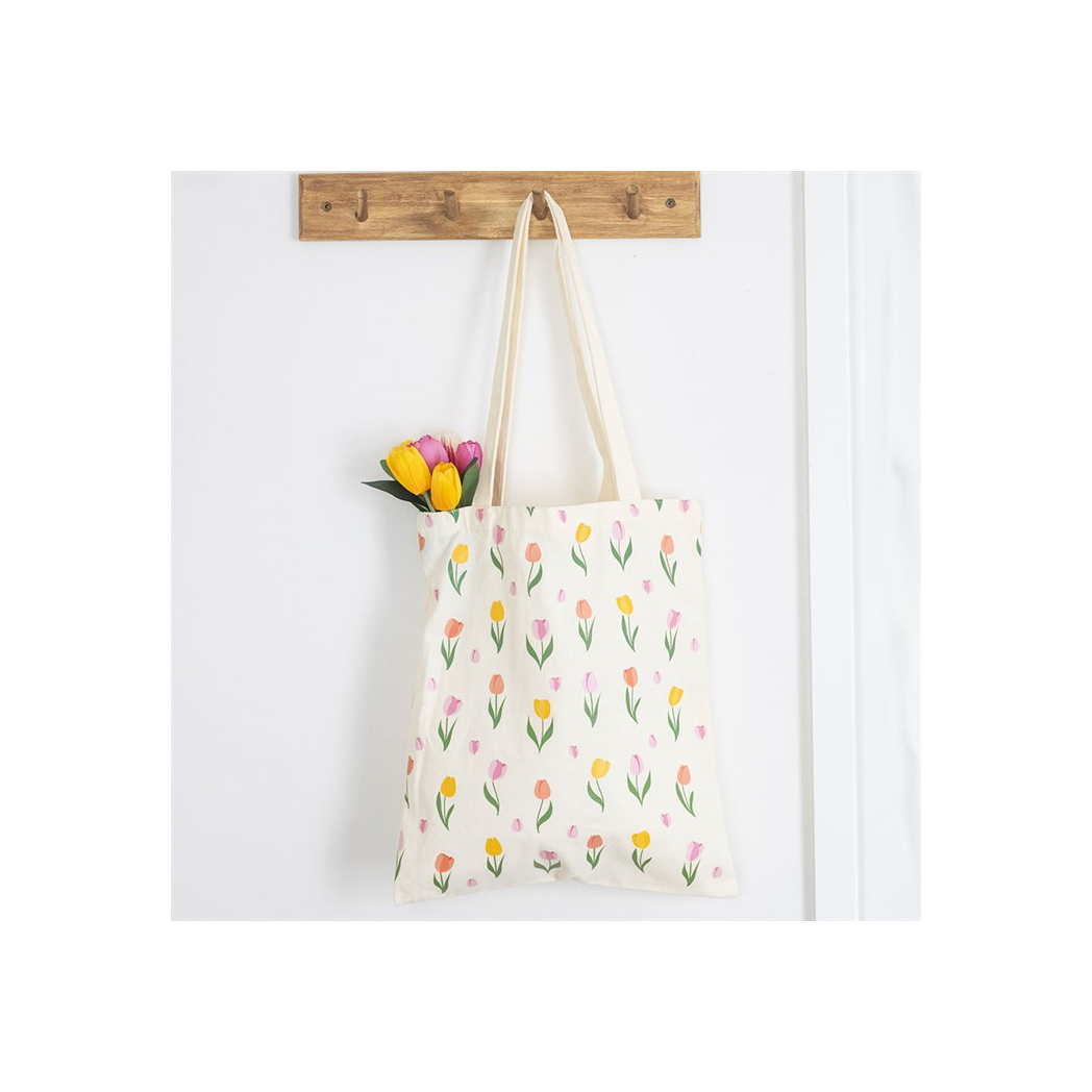 Tulip Print Tote Bag