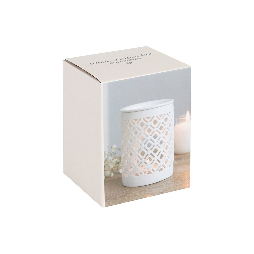 Matte Lattice Cut Oil Burner