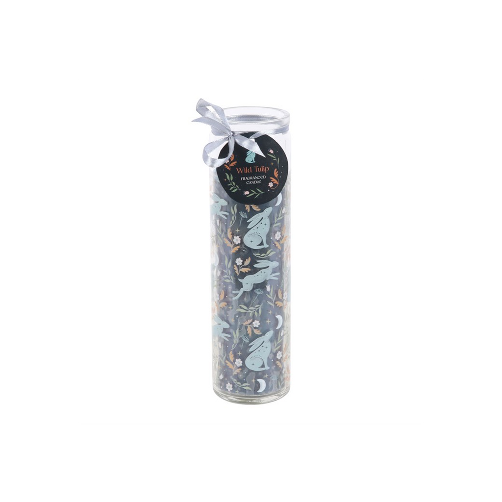 Midnight Hare Wild Tulip Tube Candle