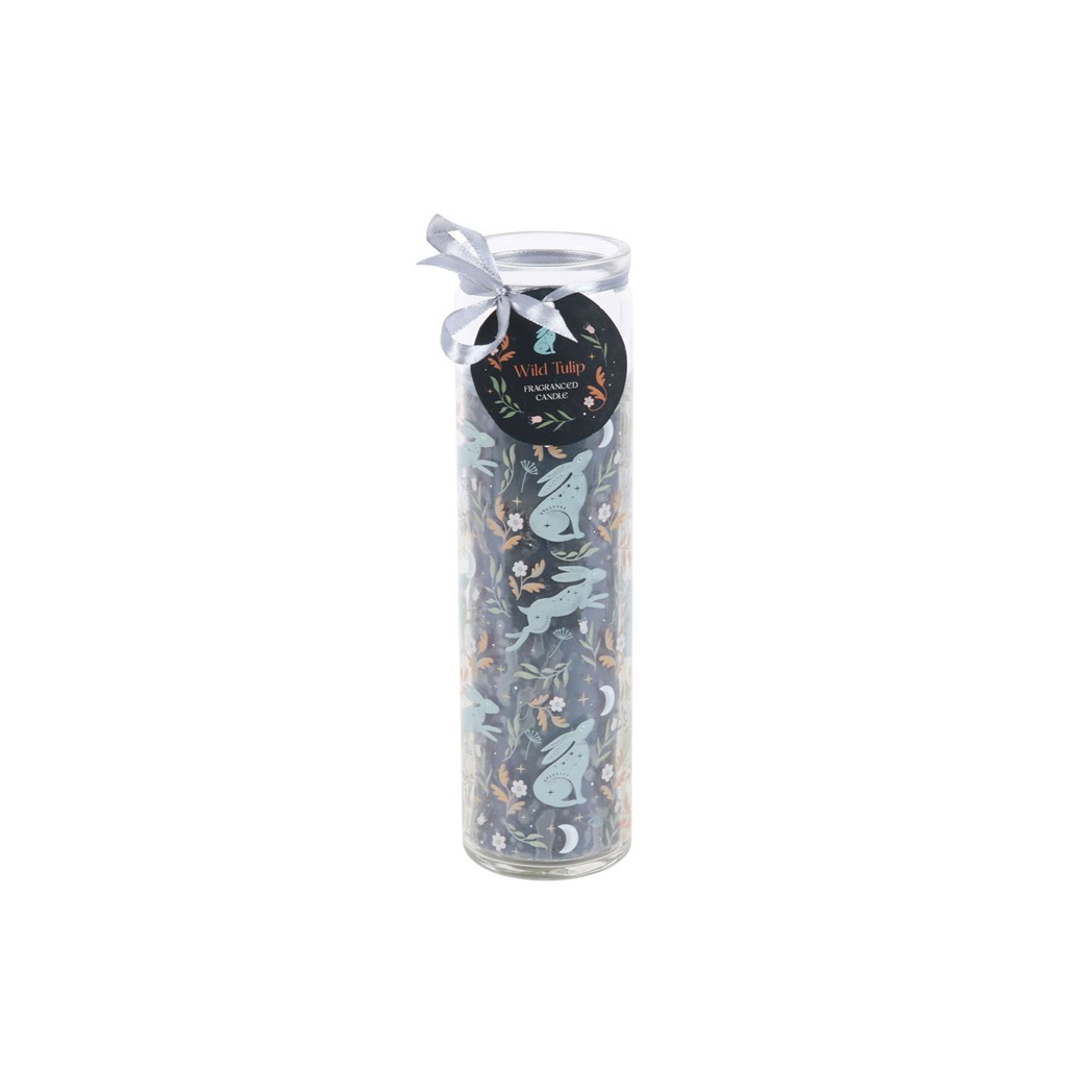 Midnight Hare Wild Tulip Tube Candle