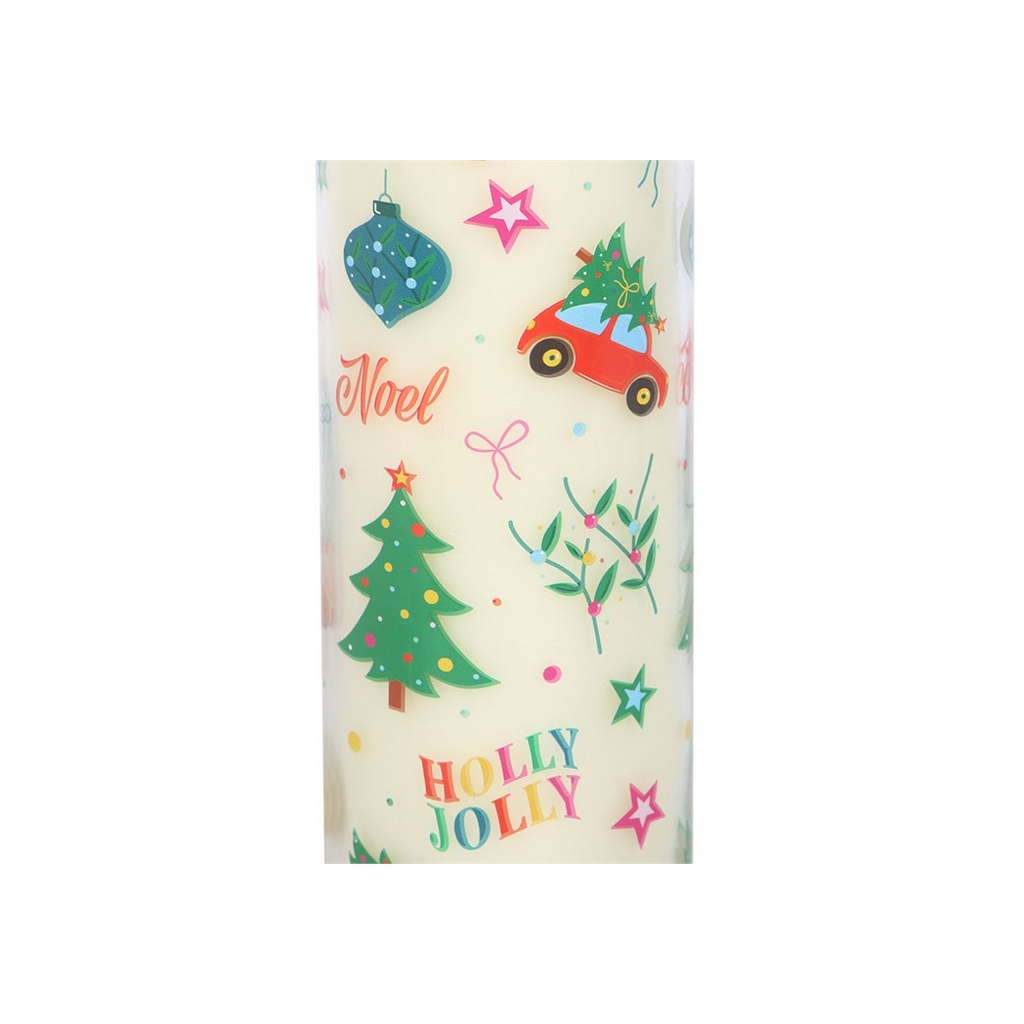 Nostalgic Christmas Print Christmas Pudding Scented Tube Candle