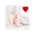 Valentine Postage Stamp Print Sparkling Rose Tube Candle
