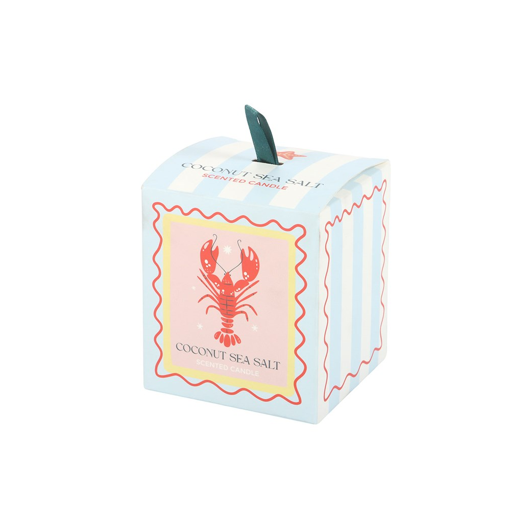 Pastel Lobster Coconut & Sea Salt Candle