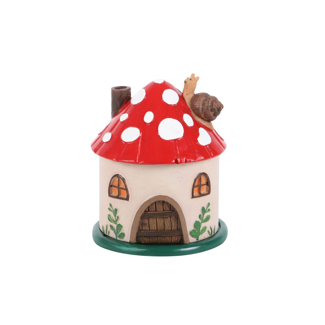 Mushroom House Resin Incense Cone Burner