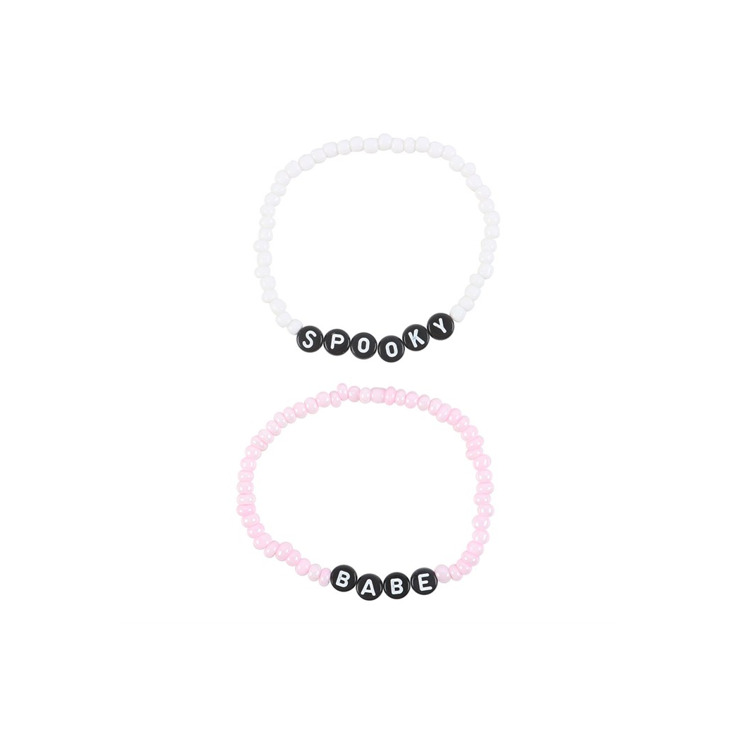 Spooky Babe Beaded Bracelet Set