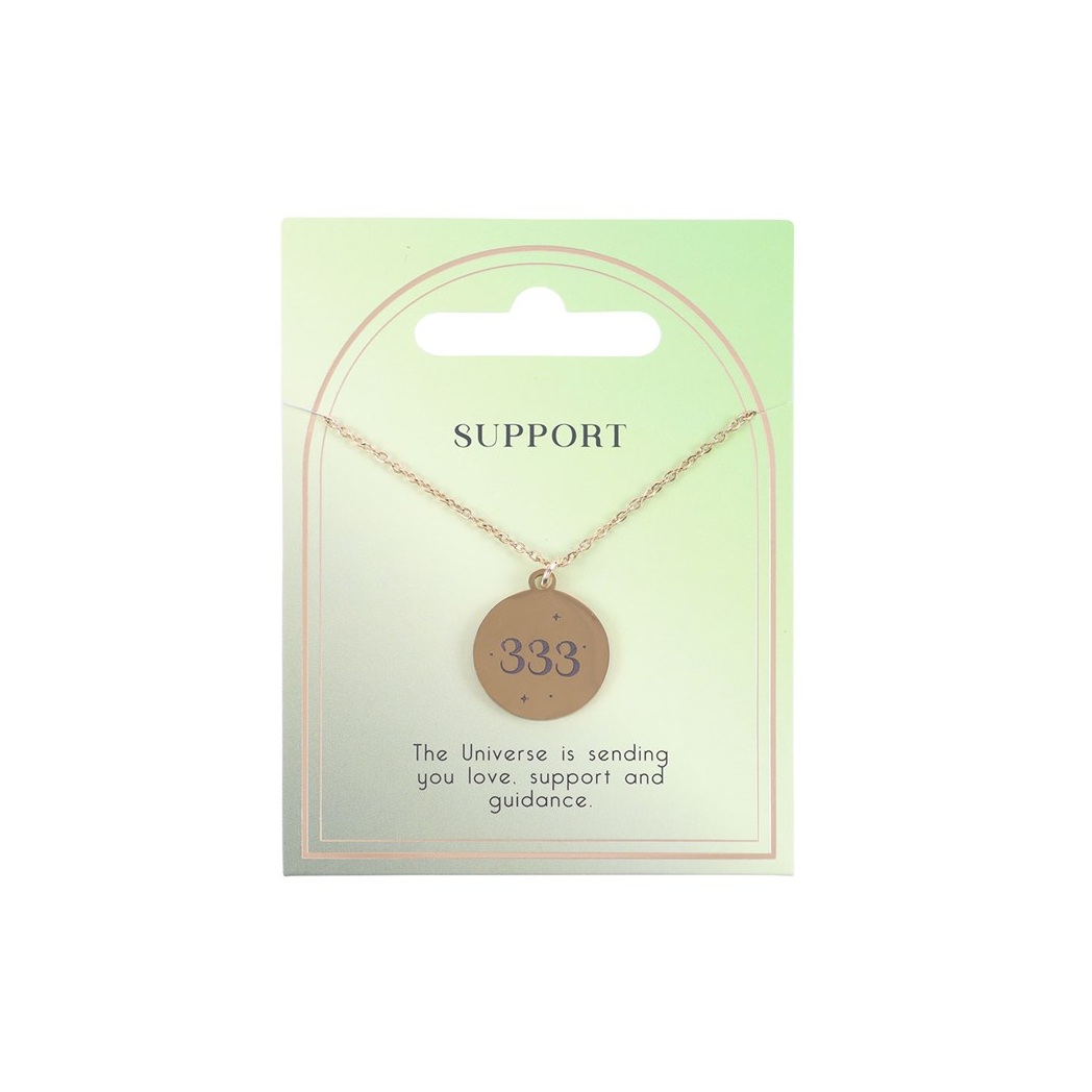333 Angel Number Support Necklace