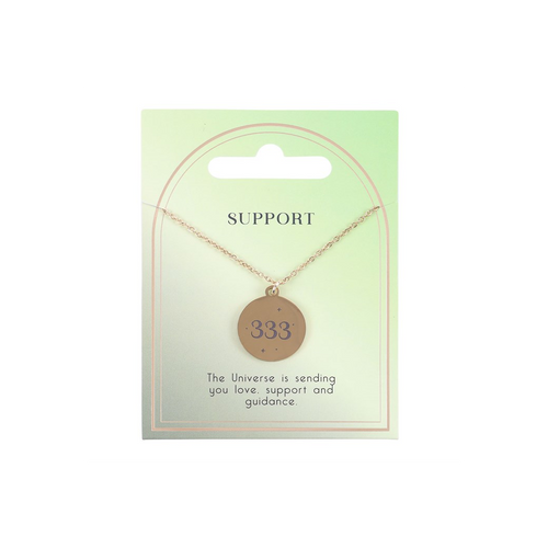 333 Angel Number Support Necklace