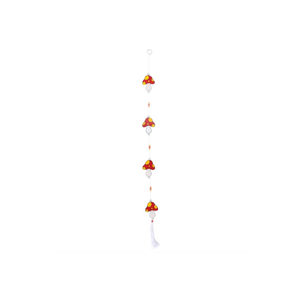 String of Mushroom Suncatchers