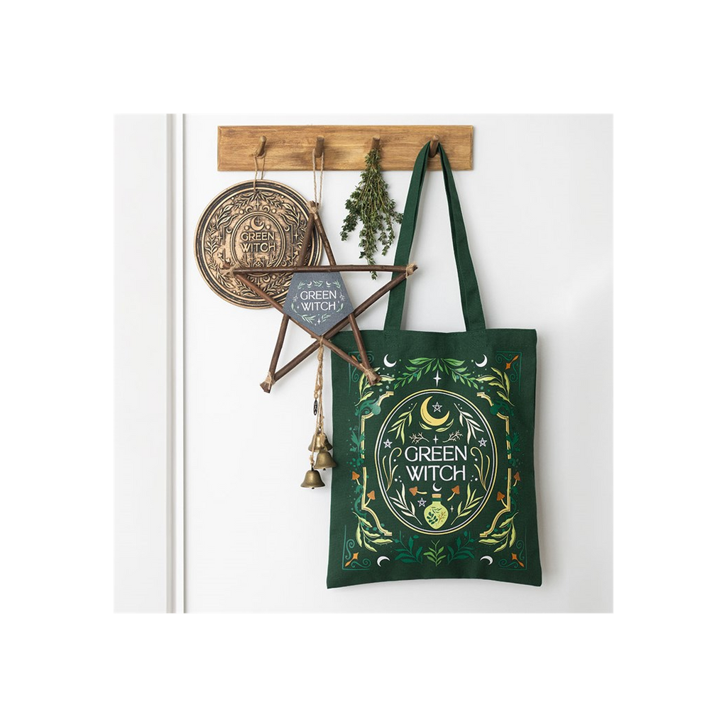 Green Witch Tote Bag