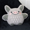 Cute Bat Boucle Cushion