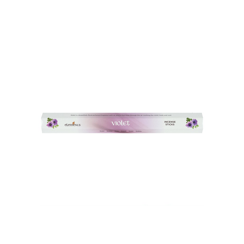 Set of 6 Packets of Elements Violet Incense Sticks