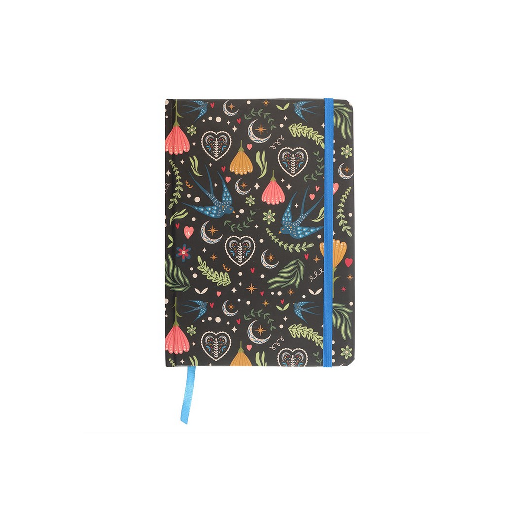 Midnight Bloom Print A5 Notebook