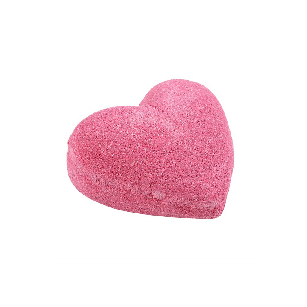 Love Yourself Heart-Shaped Cherry Bath Bomb