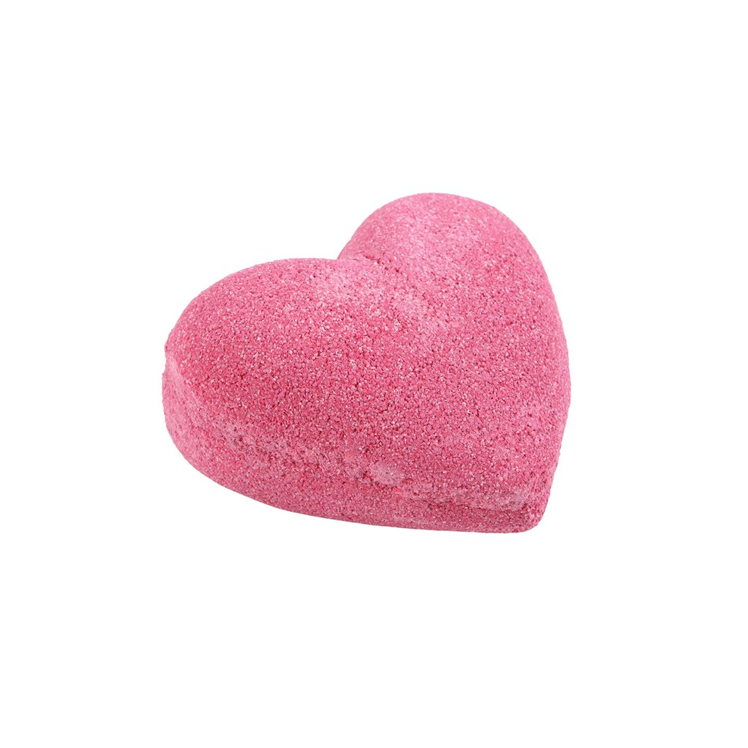 Love Yourself Heart-Shaped Cherry Bath Bomb
