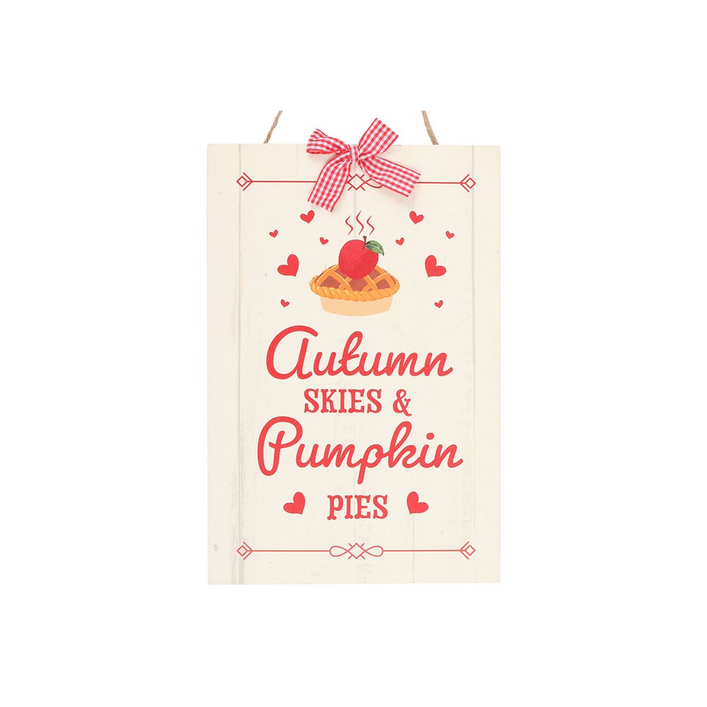 Autumn Skies & Pumpkin Pies Hanging Sign