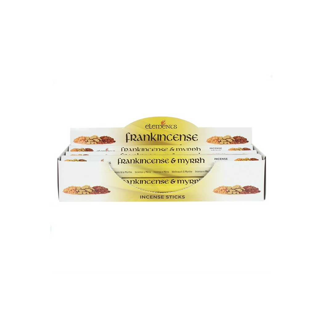 Set of 6 Packets of Elements Frankincense and Myrrh Incense Sticks