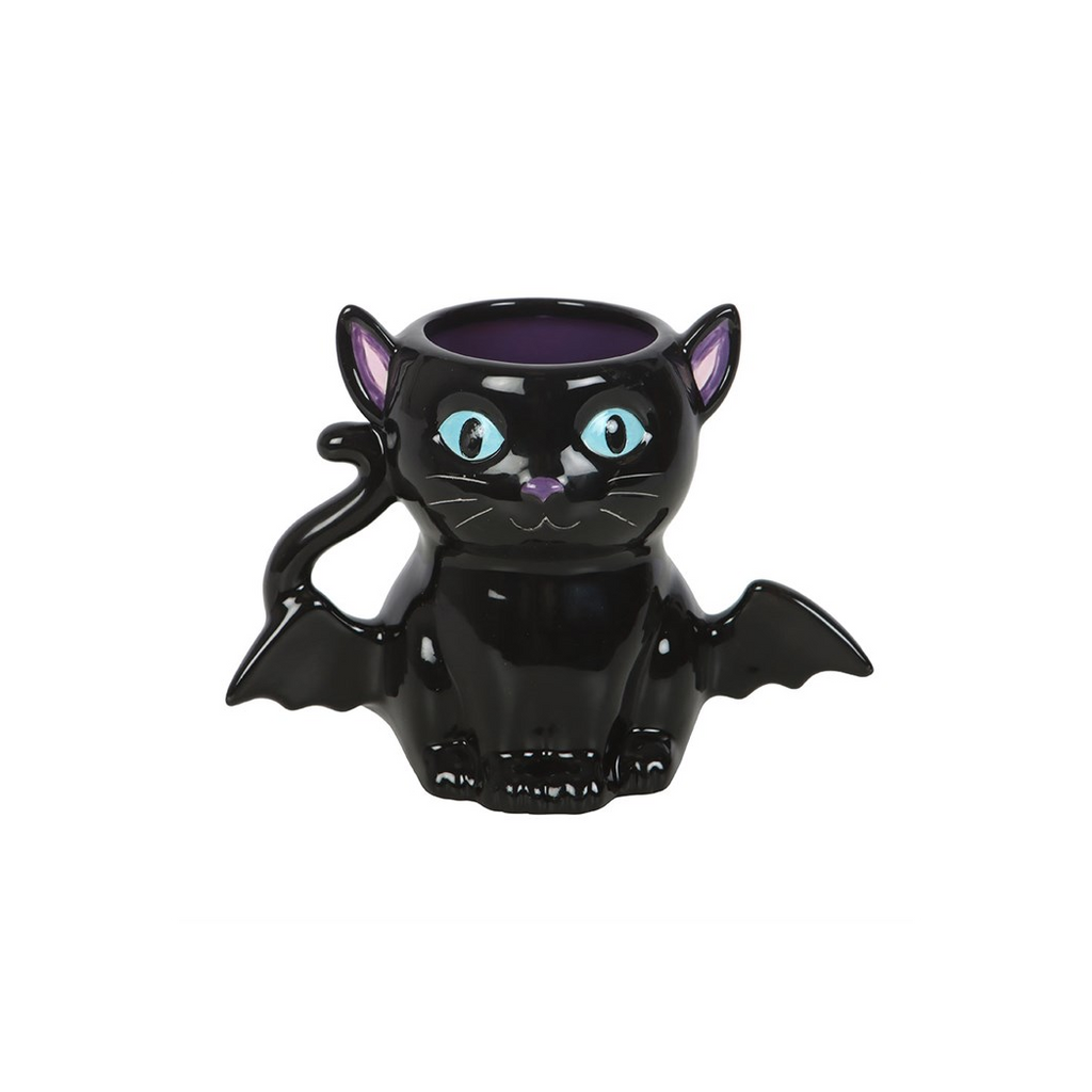 Cute and Creepy Bat Cat Mug