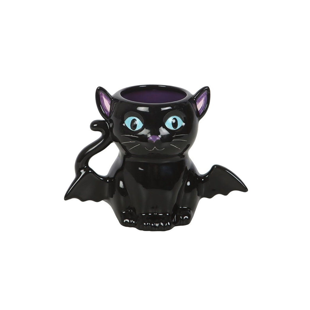 Cute and Creepy Bat Cat Mug