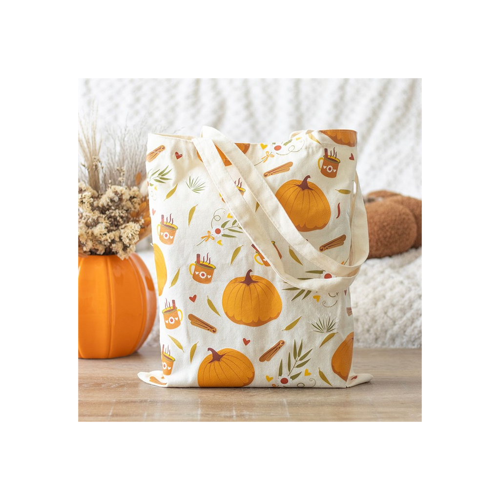 Autumn Days Print Polycotton Tote Bag