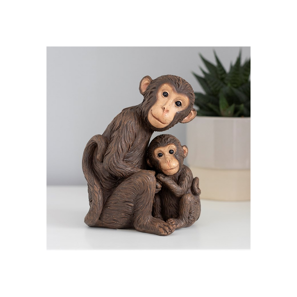 Monkey Mother and Baby Ornament