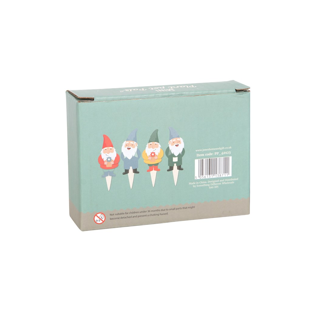 Set of 4 Mini Gnome Plant Pot Pals