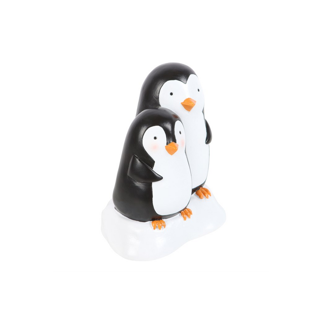 Snuggle Season Resin Penguin Ornament