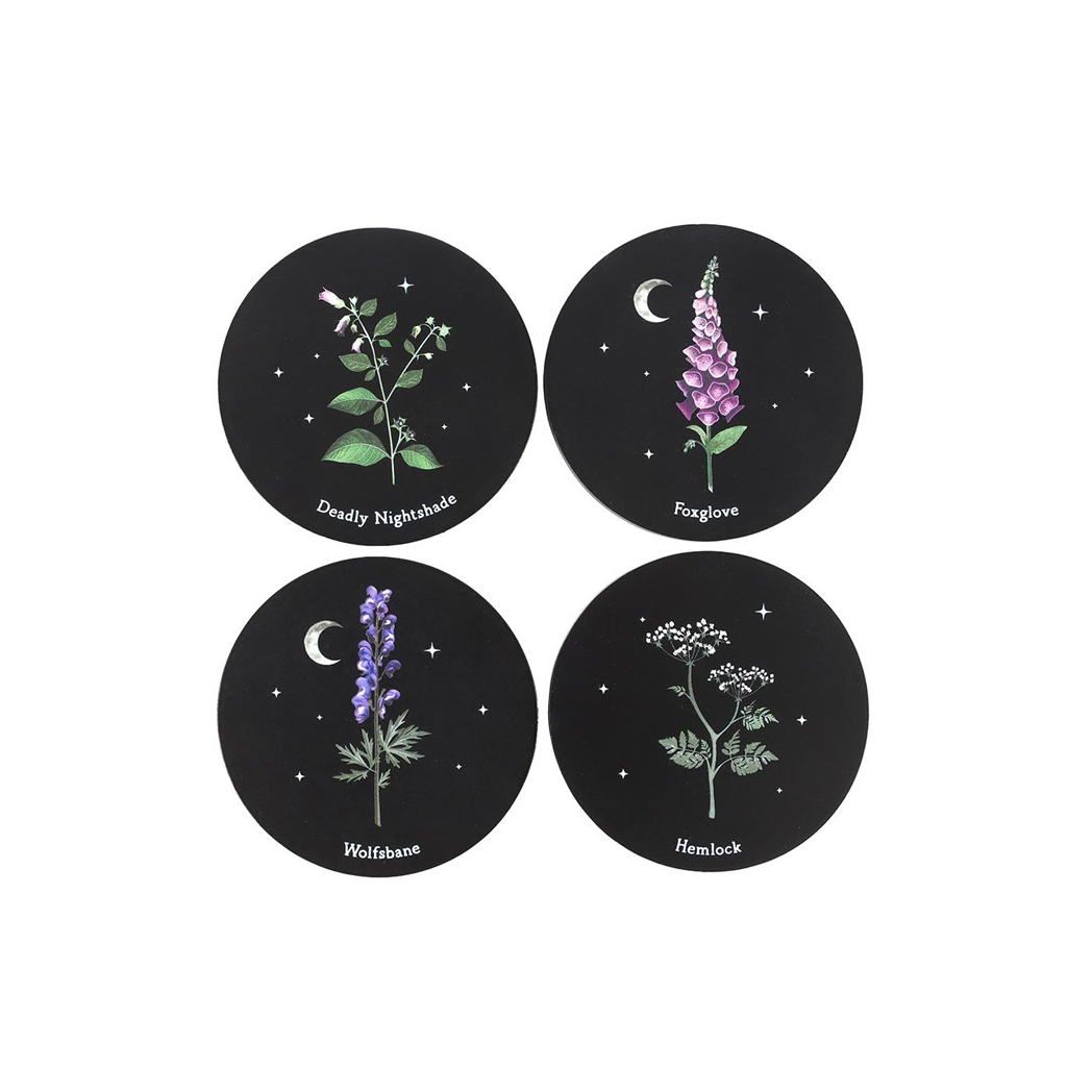 Poisonous Plants Coaster Set