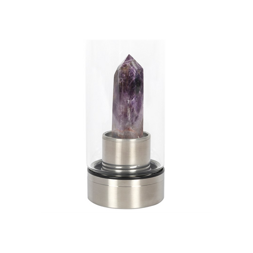 Amethyst Calming Glass Water Bottle